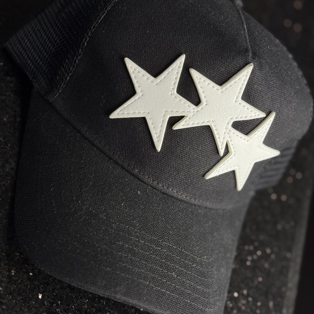 Amiri 3 Star Trucker hat